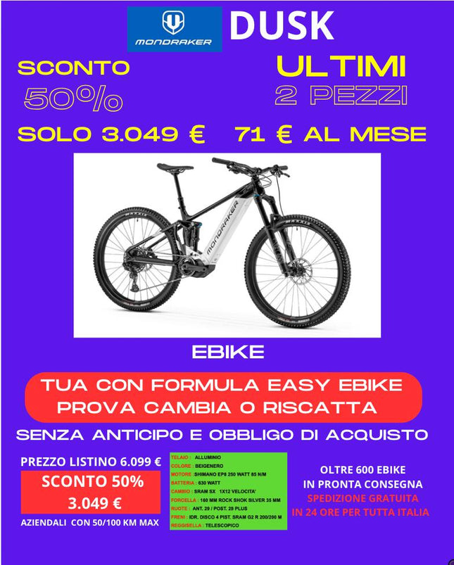 Ebike Full Mondrake Dusk