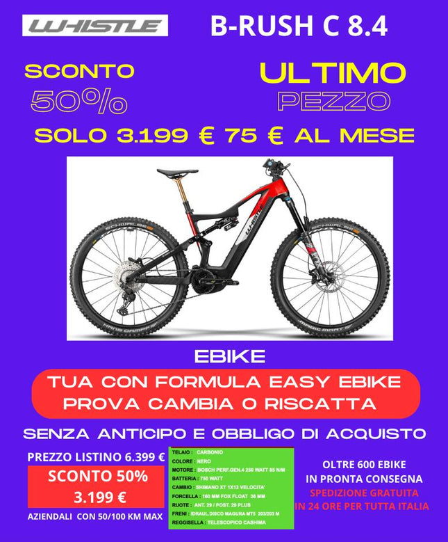 Ebike  Whistle B-Rush C 8.4