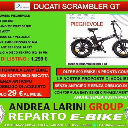 Ebike Fat Ducati Scrambler Gt