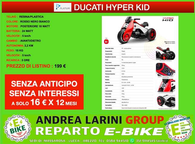 Ebike Ducati Hyper Kid