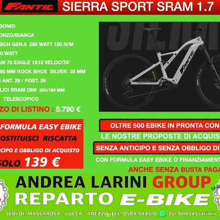 Ebike Fantic Sierra Sport Sram 1.7