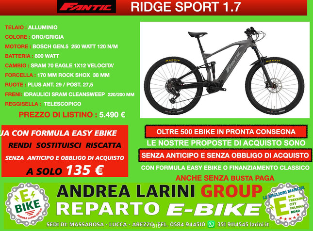 Ebike Fantic Ridge Sport 1.7