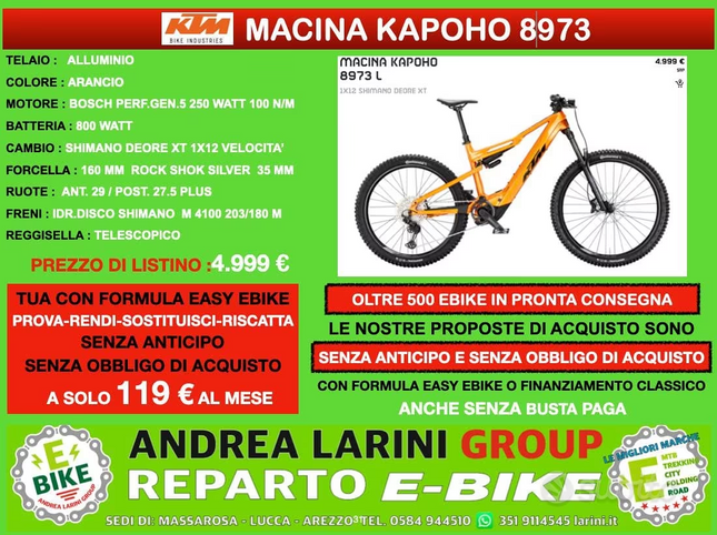 KTM Macina Kapoho 8973 – eBike Full Bosch Performance CX
