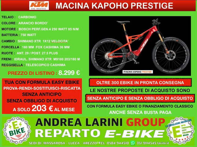 Ebike Ktm Prowler Prestige