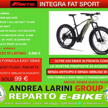 Ebike Fantic integra fat sport