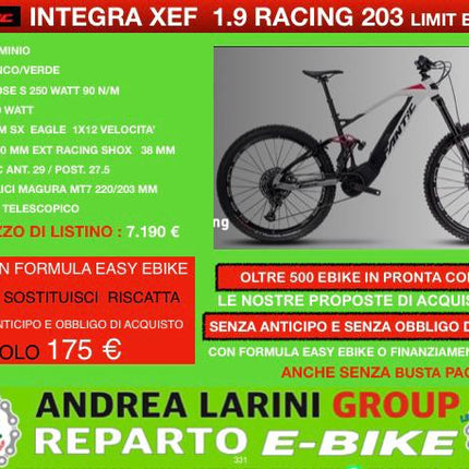 Ebike Fantic Integra xef 1.9 racing