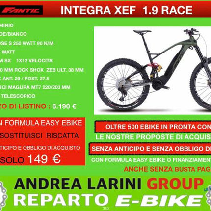 Ebike Fantic Integra Xef 1.9 race