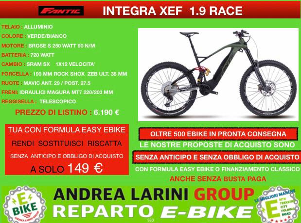 Ebike Fantic Integra Xef 1.9 race