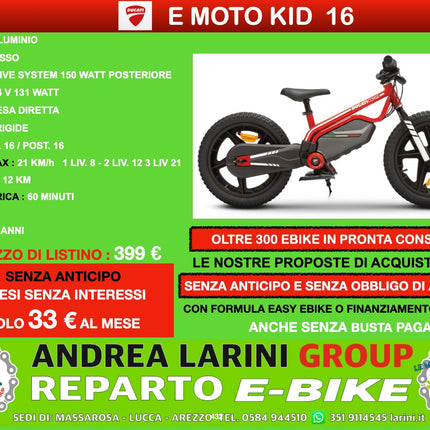 Ducati E Moto Kid 16