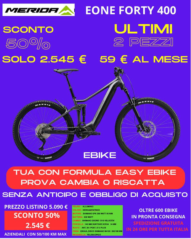 Ebike MERIDA ONE FORTY 400