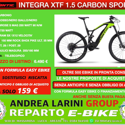 Ebike Fantic XTF 1.5 Carbon Sport
