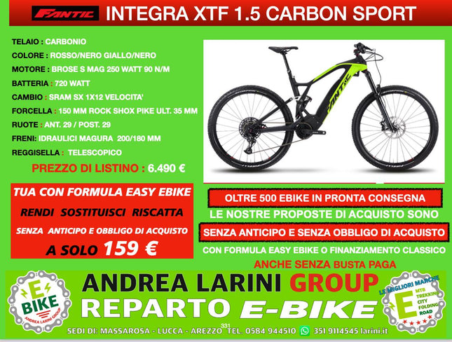 Ebike Fantic XTF 1.5 Carbon Sport