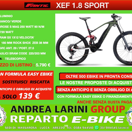 Ebike Fantic xef 1.8 sport