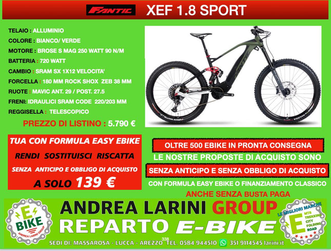 Ebike Fantic xef 1.8 sport