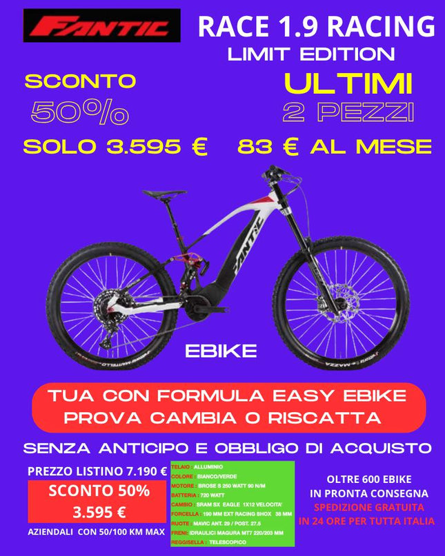 Ebike Fantic Integra xef 1.9 racing