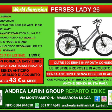 Ebike World Dimension Perses Lady