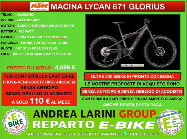 Ebike Ktm Macina Lycan 671 Glorius