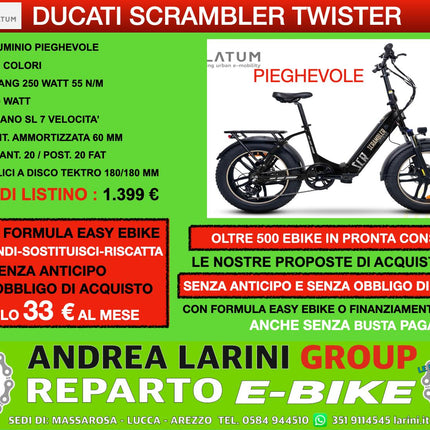 Ebike Fat Ducati Scrambler Twister
