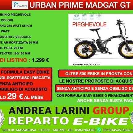 Ebike Fat Urban Prime  Madcat GT