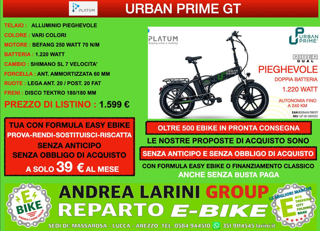 Ebike Fat Urban Prime GT