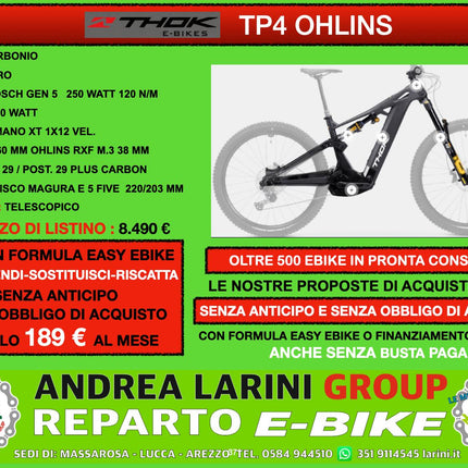 Ebike Thok Tp4 Ohlins - Novità 2026