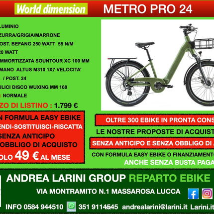 Ebike World Dimension Metro Pro 24