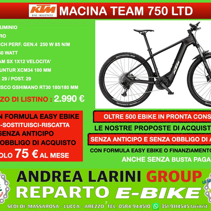 Ebike Ktm Macina Team 750 LTD