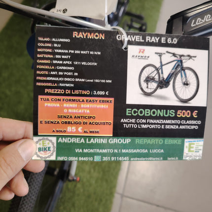 Ebike Gravel Raymon Gravel Ray E 6.0