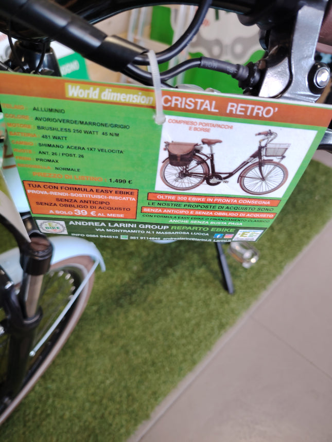 Ebike World Dimension Cristal Retrò
