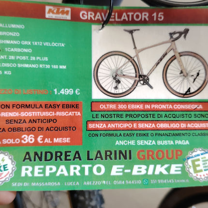 Bici Gravel KTM Gravelator 15