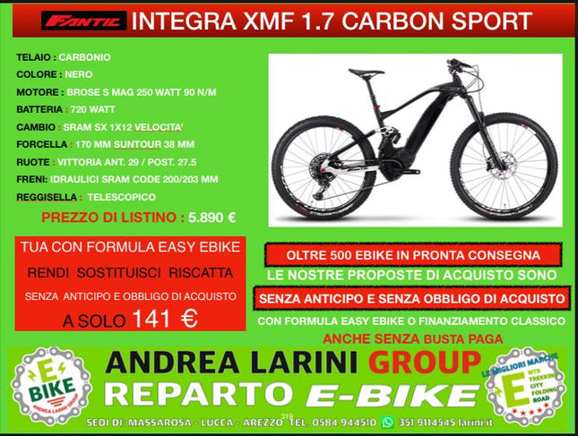 Ebike FANTIC XMF 1.7 CARBON SPORT