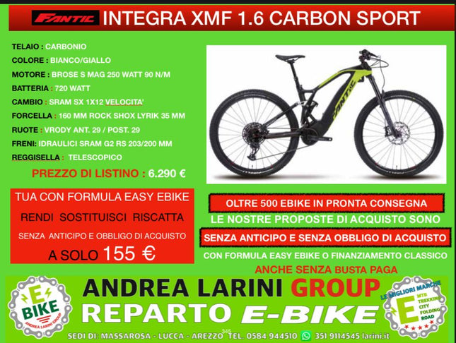 Ebike Fantic integra xmf 1.6 carbon sport