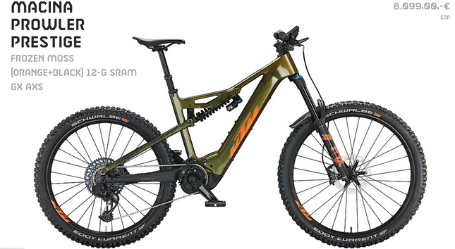 KTM MACINA PROWLER PRESTIGE 2022