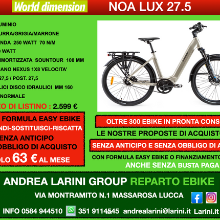 Ebike World Dimension Noa Lux