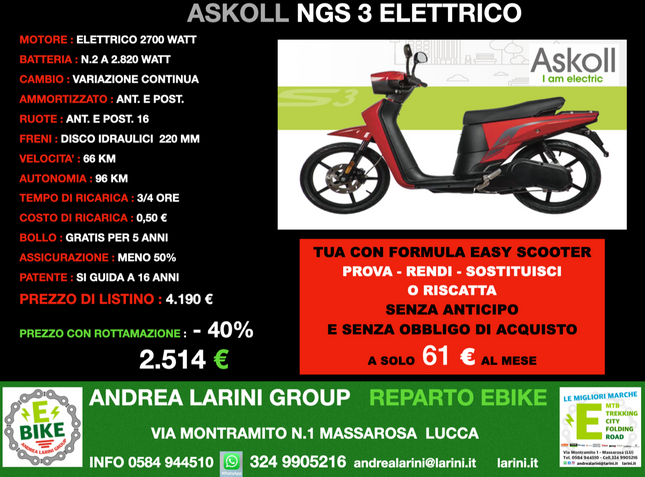 ASKOLL NGS3 ELETTRICO
