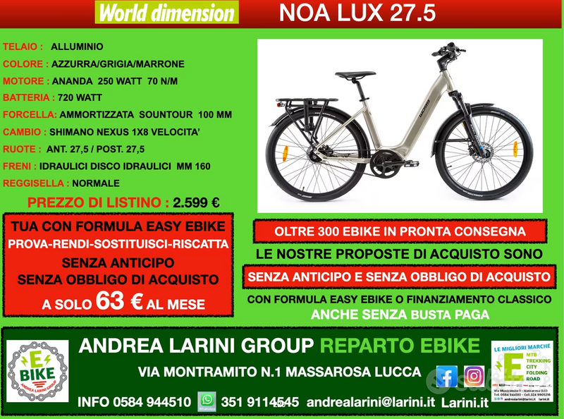 WORLD DIMENSION NOA LUX 27.5