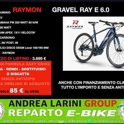 Ebike Gravel Raymon Gravel Ray E 6.0