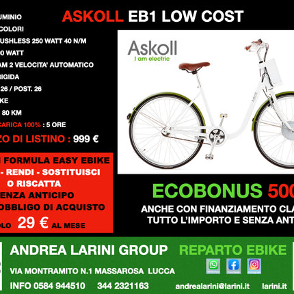 ASKOLL EB1 LOW COST