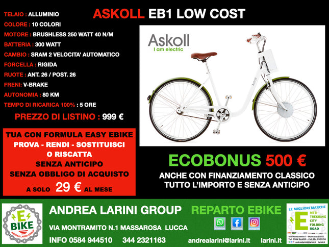 ASKOLL EB1 LOW COST