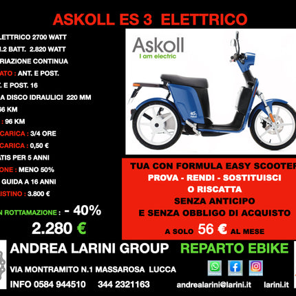 ASKOLL ES 3 ELETTRICO