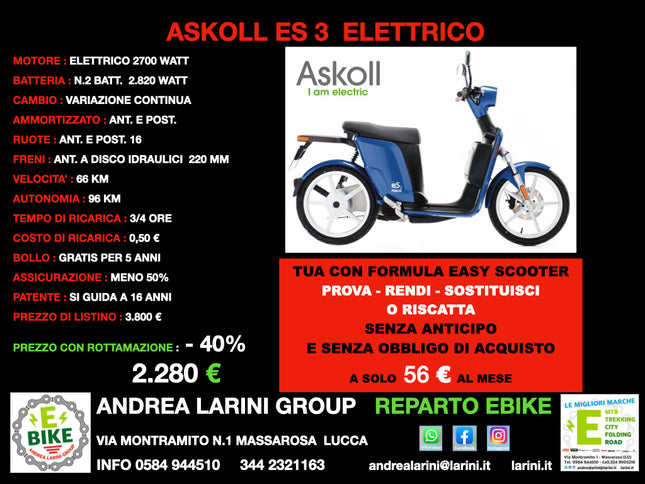 ASKOLL ES 3 ELETTRICO
