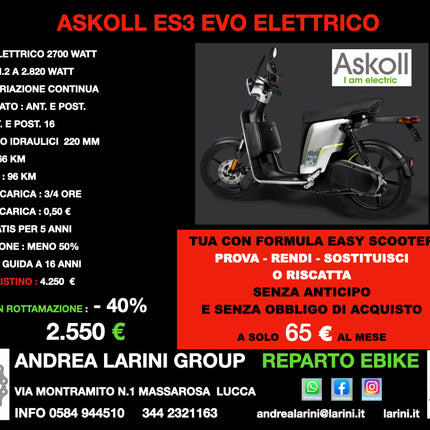 ASKOLL ES3 EVO ELETTRICO
