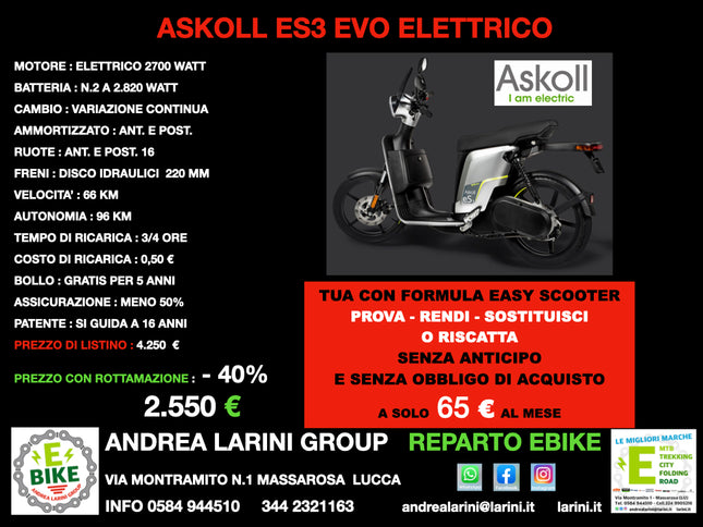 ASKOLL ES3 EVO ELETTRICO