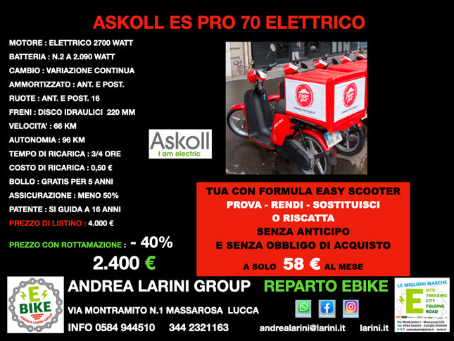 ASKOLL ES PRO 70 ELETTRICO