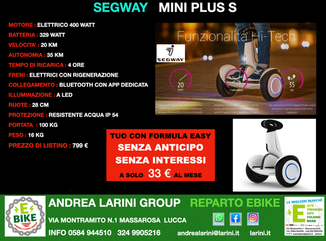 SEGWAY MINI PLUS S 400w