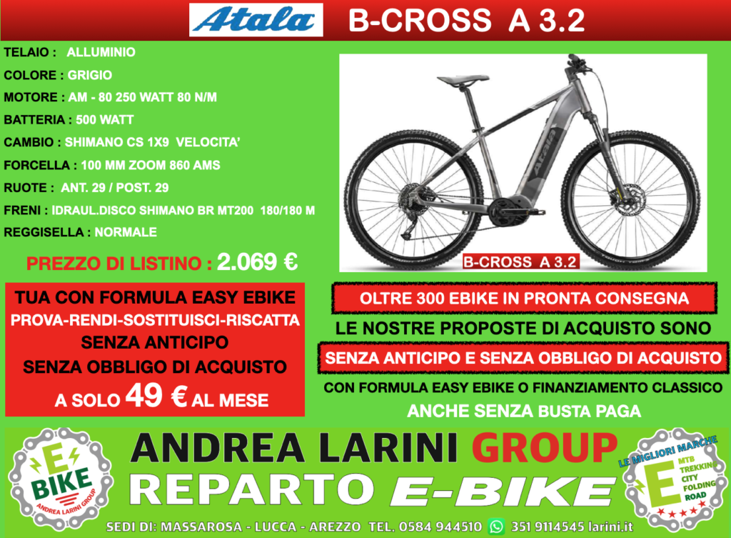 ATALA B CROSS A 3 2 EBike Larini